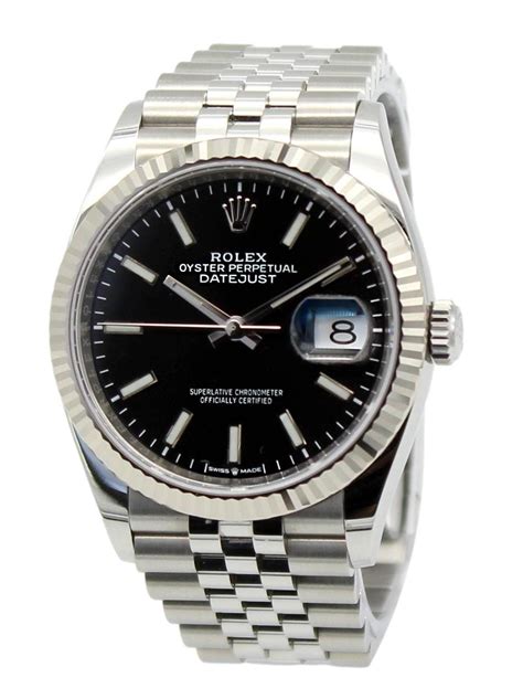 vintage rolex datejust 36mm black dial jubilee|brand new rolex datejust 36mm.